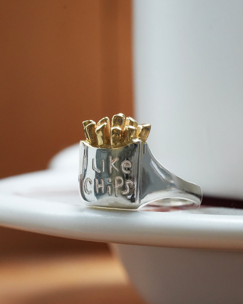 I like Chips Ring ‒ Two tone